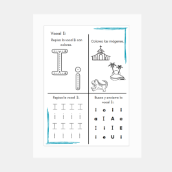 Actividades Vocal I | Material Educativo para Niños