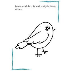 Actividades Rasgar y Pegar Papel (Colores) | Motricidad Fina Infantil