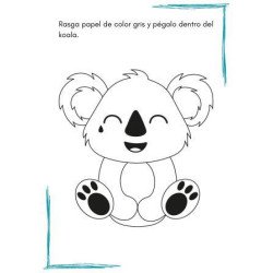 Actividades Rasgar y Pegar Papel (Colores) | Motricidad Fina Infantil