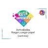 Actividades Rasgar y Pegar Papel (Caminos) | Motricidad Fina Infantil