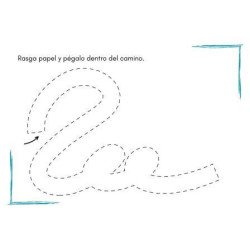 Actividades Rasgar y Pegar Papel (Caminos) | Motricidad Fina Infantil