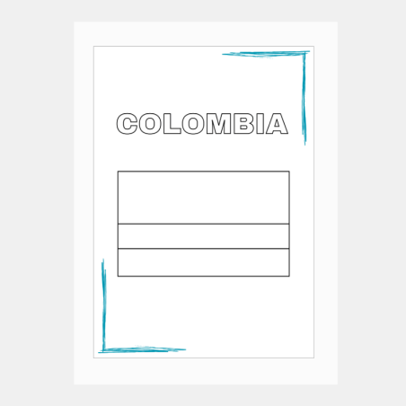 Bandera de Colombia para Colorear - Arte y Cultura