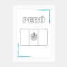 Bandera de Perú para Colorear - Arte y Cultura